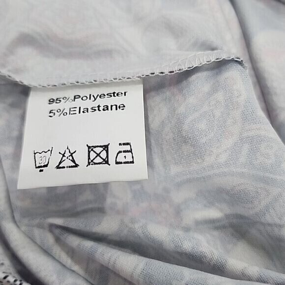 Sherosa Top 3/4 Sleeve Boho Multicolor Pleated NWT Women's Large - Picture 5 of 8